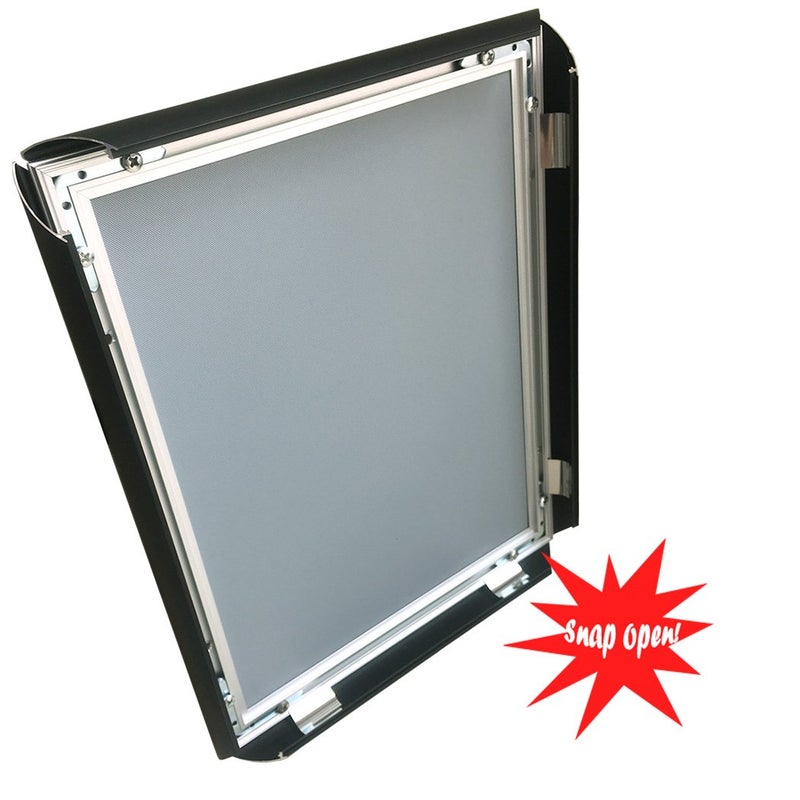 HAITIAN 10 Pack of HAITIAN Snap Poster Frame Display Unit Wall Mounting, 8.5 x 11 Inch Size Front Loading, Matt Black color, 1" Profile,0.07 inch Hard black back - Image 4